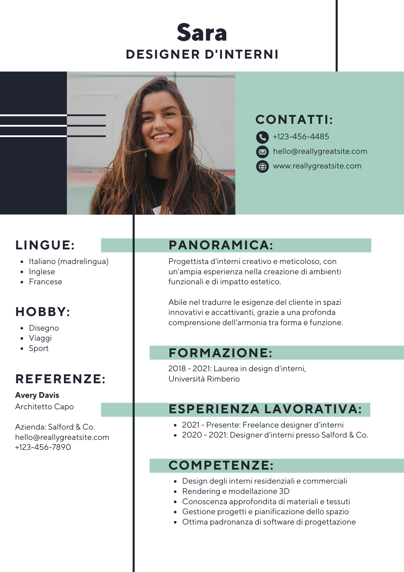 CV Lusso Template 1
